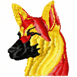 Dogs Embroidery Design 2